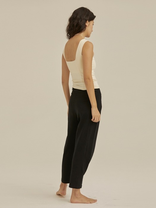 High-rise pleated pants-2colors