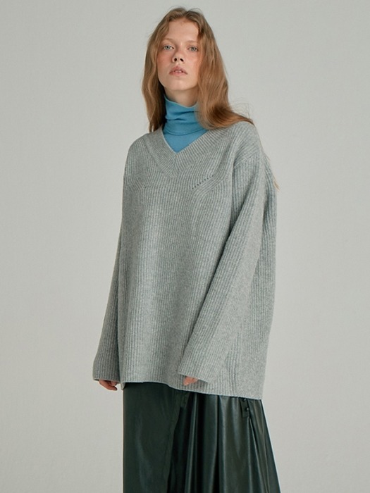 Wool Sweater Top_Grey