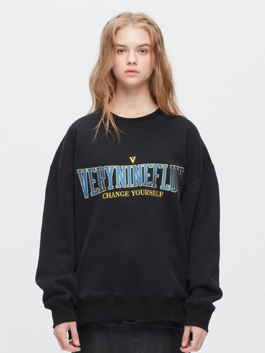 UNIVERSITY CREWNECK BLACK