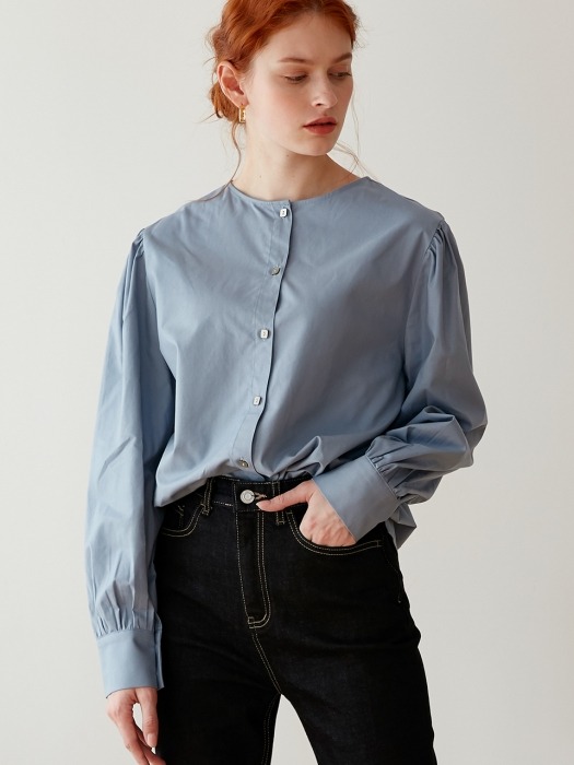 comos`265 round reversible blouse (sora)
