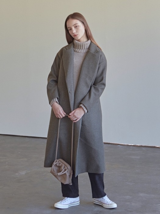 WINTER WOOL HIDDEN COAT_BROWN