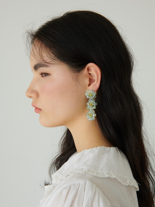 daisy crystal earring #3