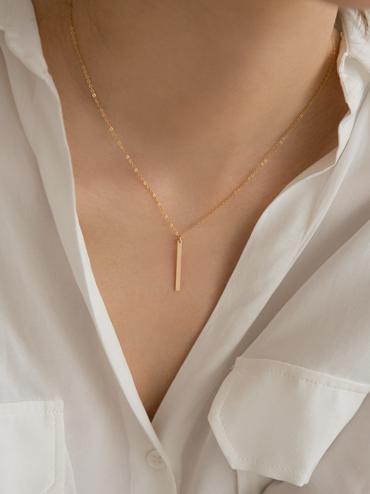 14k gf stick pendant necklace (14k 골드필드)(2type)