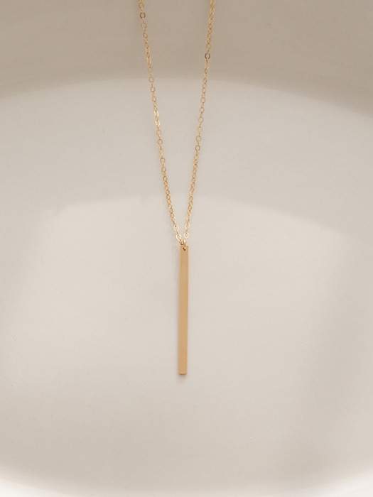 14k gf stick pendant necklace (14k 골드필드)(2type)