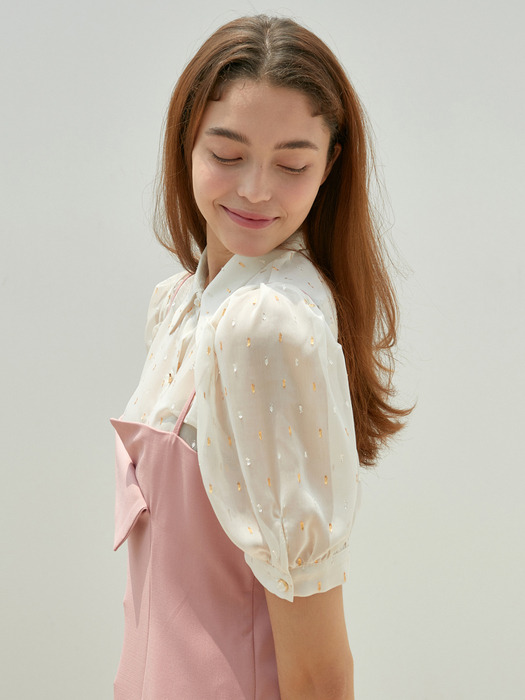 AMR1080 twinkle blouse (ivory)