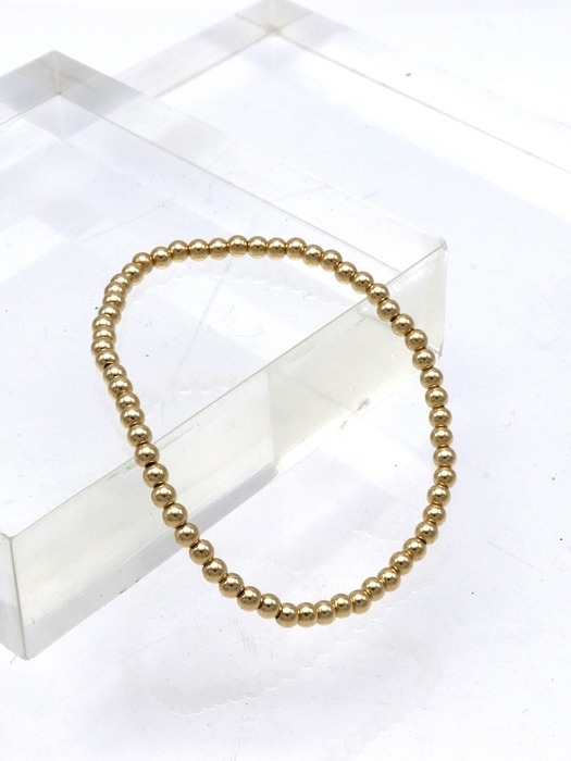 3mm silver gold ball daily simple Bracelet 925실버 은볼 팔찌 3mm