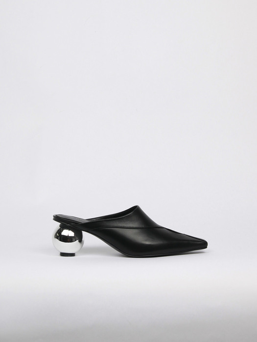 Vivienne Mules Leather Black