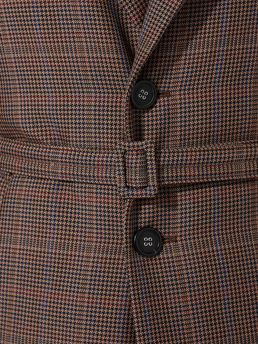[black label] oversized check belted down coat_CLCAW19854BRX