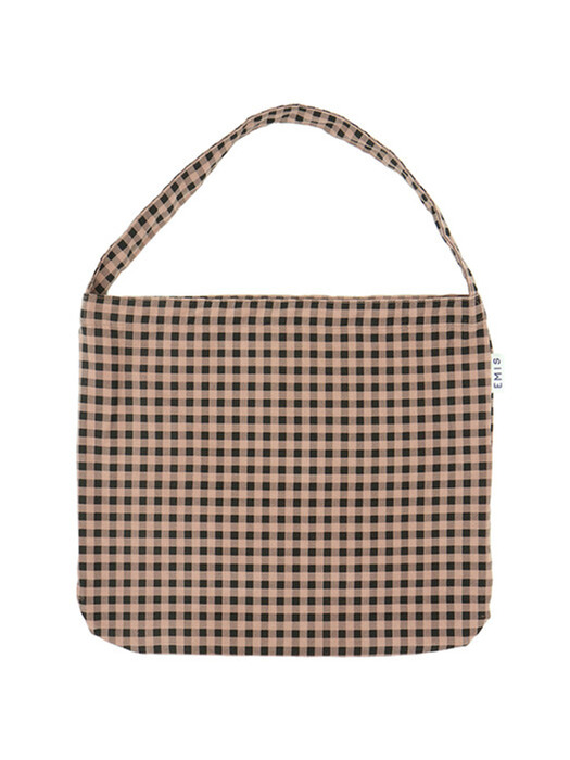 [단독]PINK CORDUROY CHECK ECO BAG