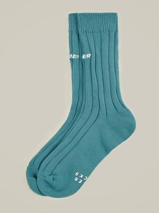 Crumple socks Turquoise