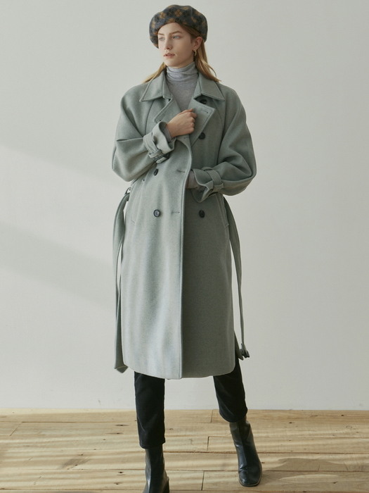 WOOL MIDDLE TRENCH COAT_OATMEAL