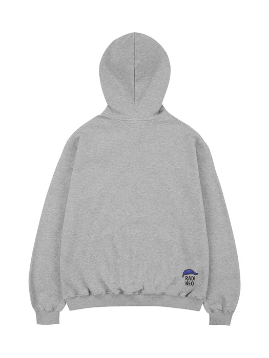 Young at heart hoodie gray