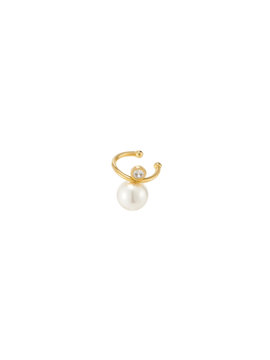 [silver925] Point Pearl Mix Earcuff_EC1705