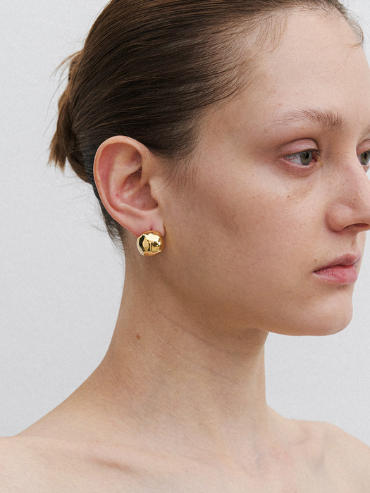 [실버 단독]bumpy earring_2color