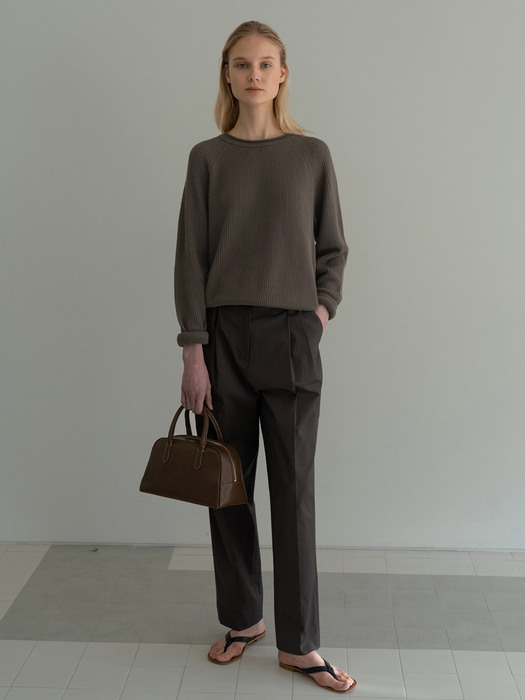 Hayes cotton jumper (Oat brown)