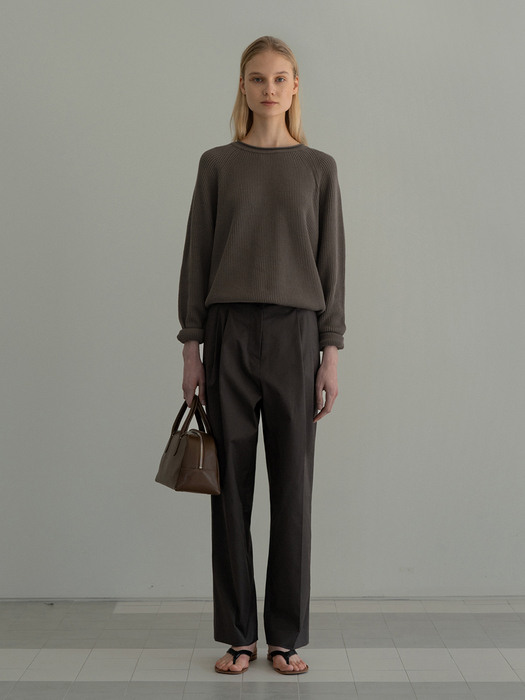 Hayes cotton jumper (Oat brown)