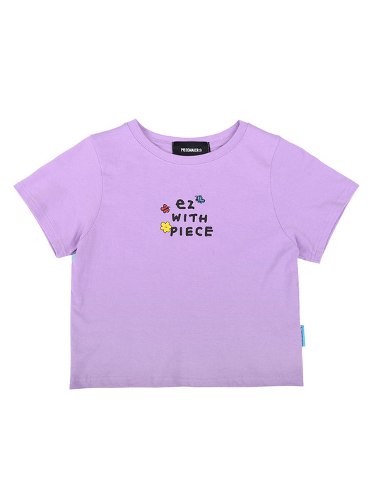 [EZwithPIECE] GARDEN CROP TEE (PURPLE)