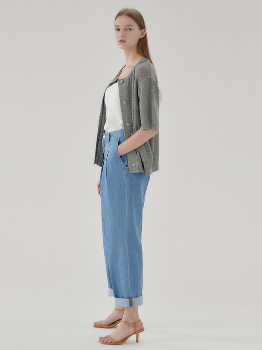 21N summer tweed cardigan [MT]