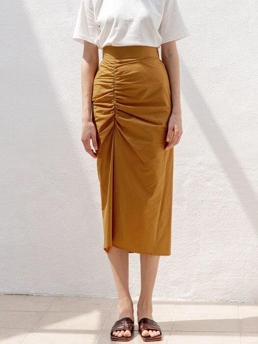 Front Shirring Skirts_2colors
