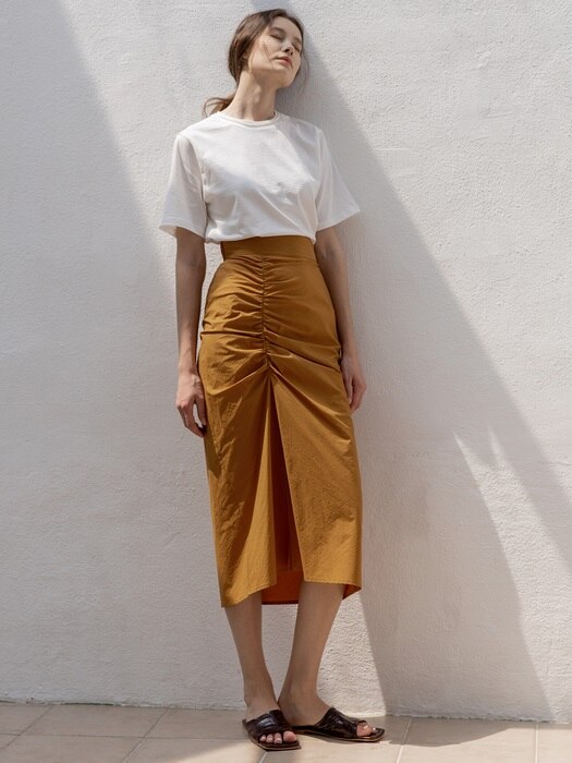 Front Shirring Skirts_2colors