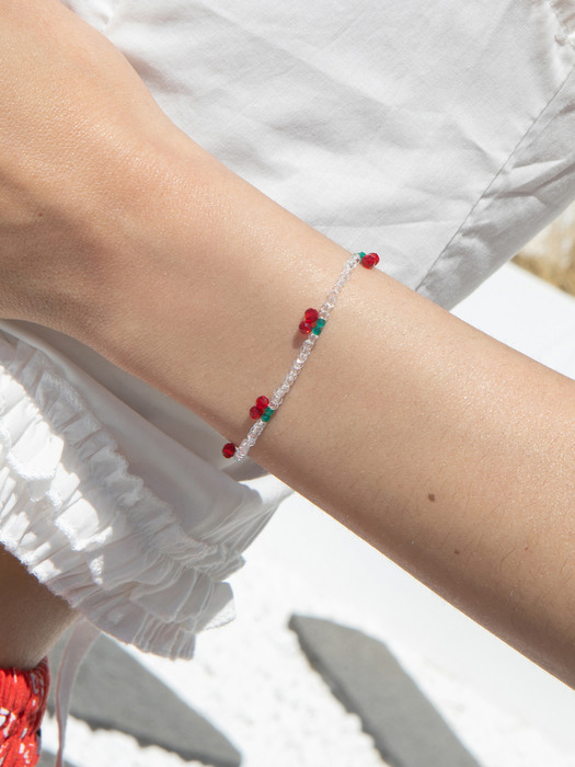 cherry crystal bracelet