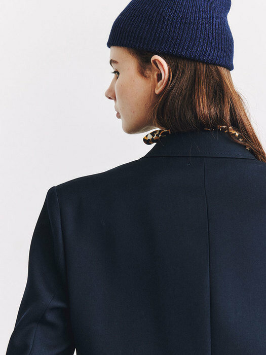 TAYLOR NAVY BOUBLE BUTTON JACKET