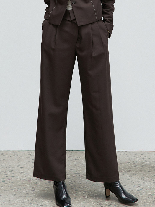 amr1319 folding pants (brown)