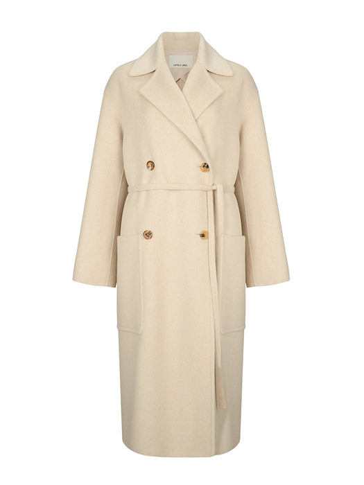 THIN BELTED CASHMERE DOUBLE COAT_OTMEL_U1W0H801/77