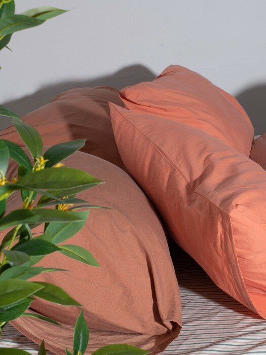 sunset pillow cover 80수바이오워싱베개커버