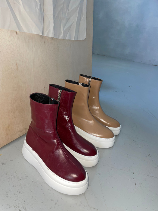 Lilian Sneaker Ankle Boots / Y.08-B26 / BURGUNDY