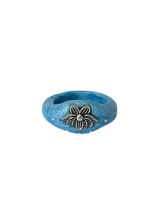 lotus blossom motif ring