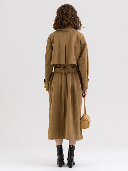 FW21 Washed Cotton Trench Bronze