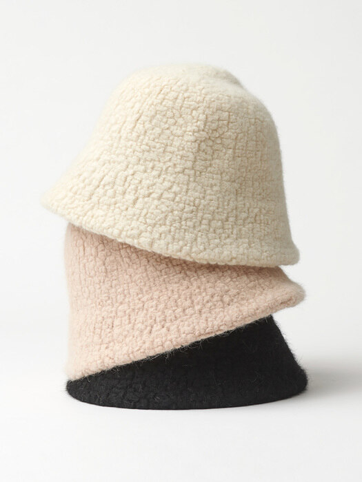 Boucle Bucket Hat, Anna(Ivory)