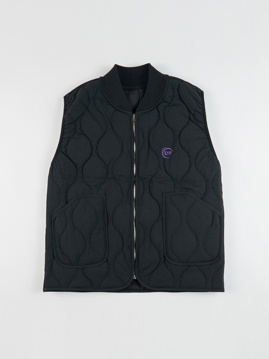 LYF  라운드퀼팅패딩베스트 round quilting padding vest(b)