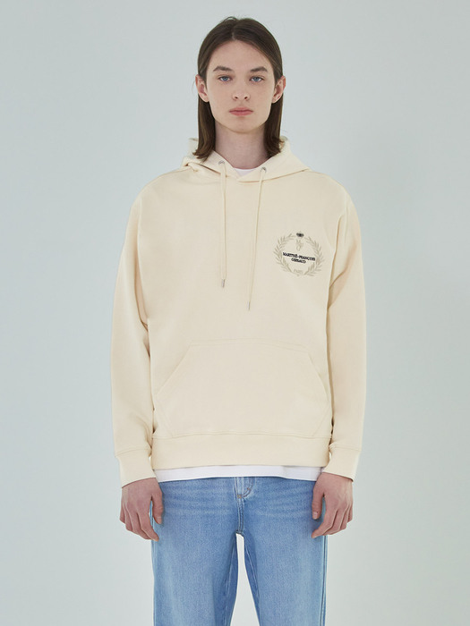 CROWN HOODIE ivory