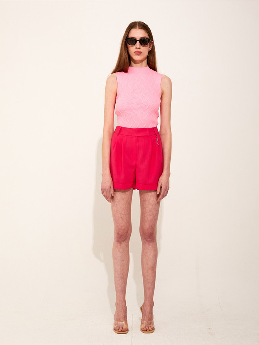 Vivid Tailored Shorts [Pink]