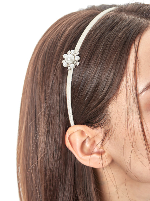 pearl flower hairband 