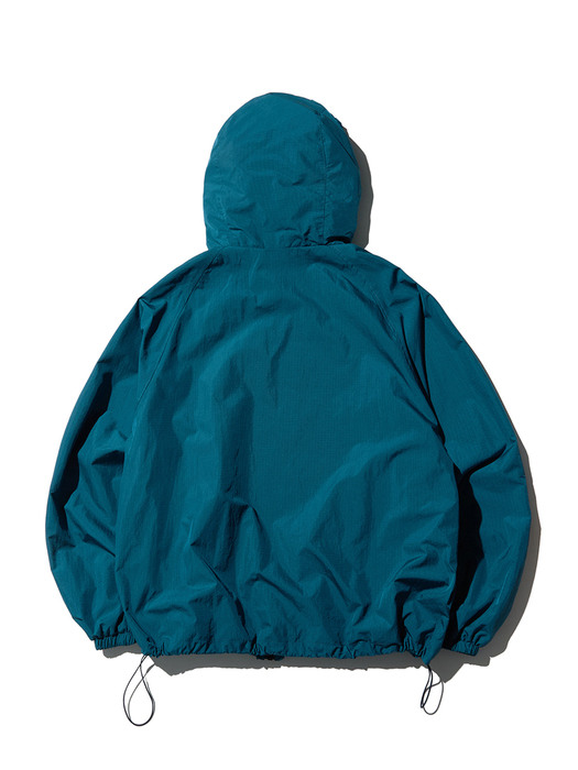 SMALL LOGO WINDBREAKER_TURKISH BLUE