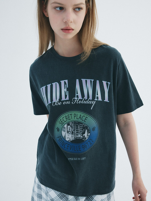 HIDE AWAY T-SHIRT in D/Grey VW2ME124-13