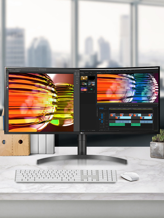 LG 35WN65C 35인치 울트라와이드모니터 100Hz WQHD 스피커내장 듀얼용 주식용 강추 (공식인증점)