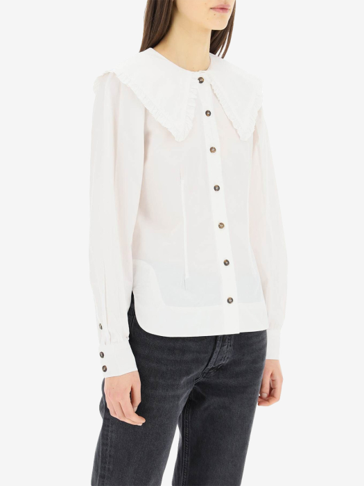 [WOMEN] 22SS COTTON POPLIN FITTED SHIRT BRIGHT WHITE F5500 151