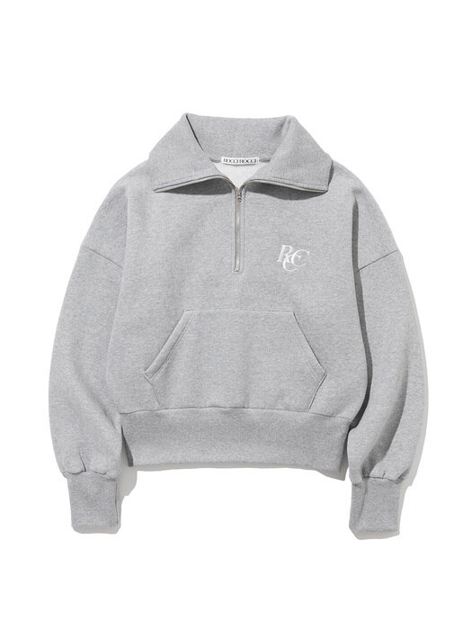 RCC Half Zipup Sweatshirt [MELANGE GREY]