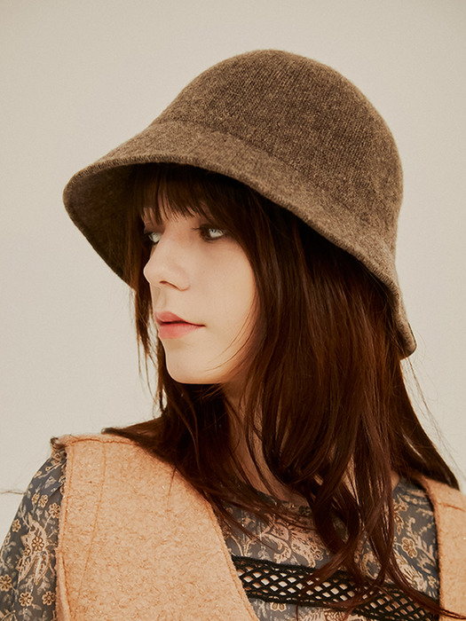 Jennie Wool Bucket Hat_Brown