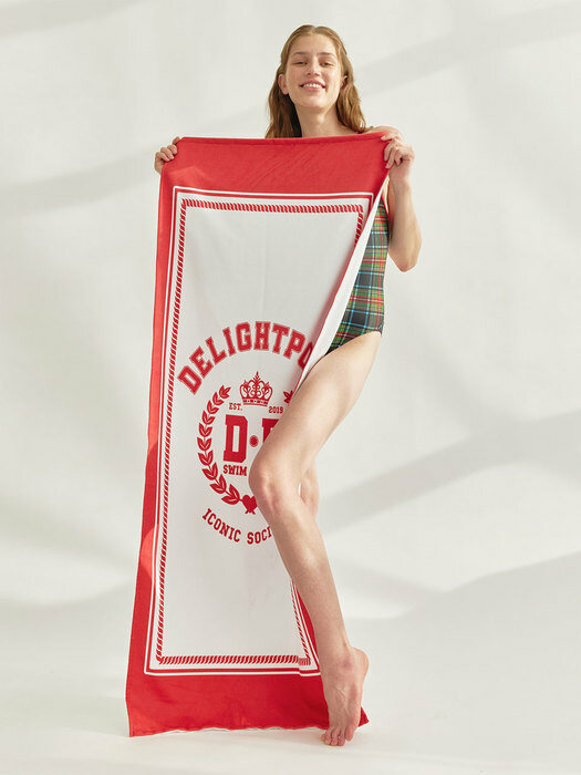 Iconic Society Beach Towel - Christmas Red