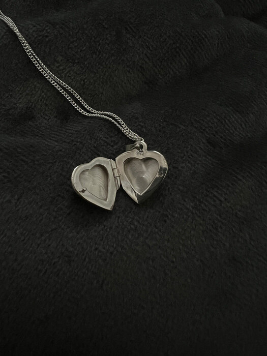 [925silver] Heart roket necklace