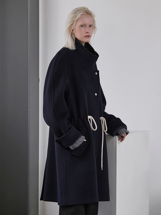 OVERSIZED STRING COAT_NAVY