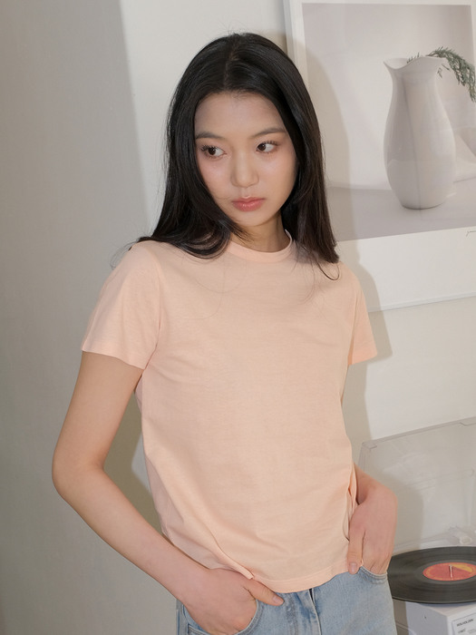 CLASSIC HALF SLEEVES T-SHIRT_CORAL
