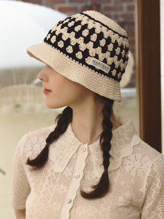 [단독]Kranz crochet bucket hat