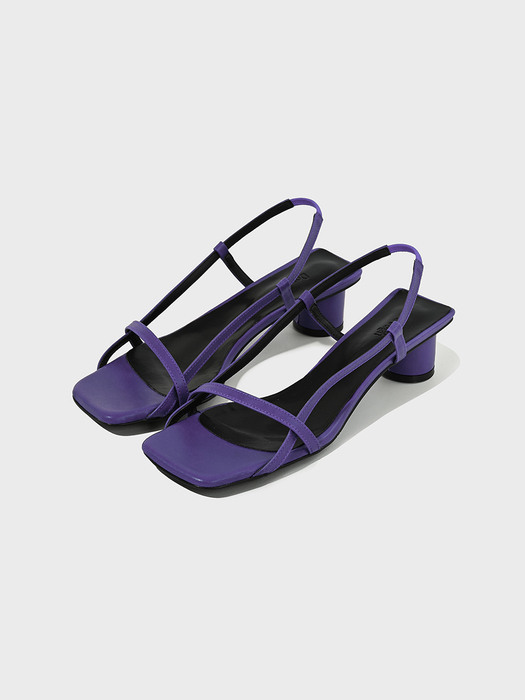 Square Toe Sandals_Violet