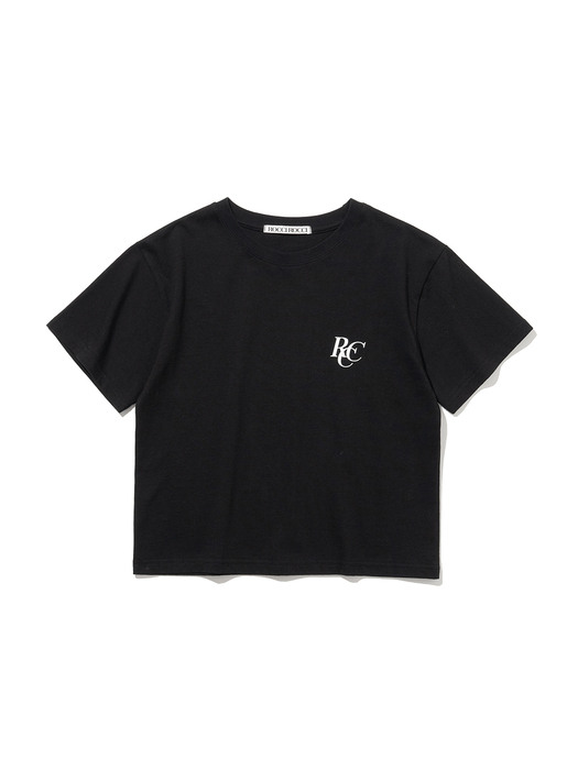 RCC Logo Crop T-shirt [BLACK]